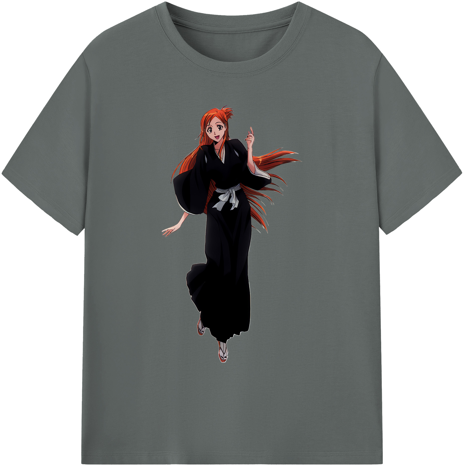 （画像用） ブリーチ 井上織姫（いのうえおりひめ） BLEACH Inoue Orihime 綿100％ メンズ半袖Tシャツ｜肌触りやわらか＆通気性